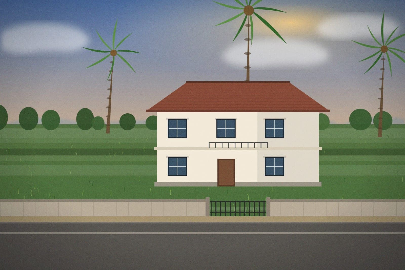 4BHK villa on 12 cents, Hillside (3/4)